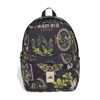 Rucsac cu model grafic - Negru/Verde lime