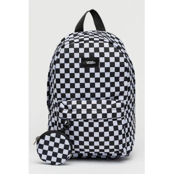 Rucsac cu model in carouri Old Skool - Negru/Alb optic