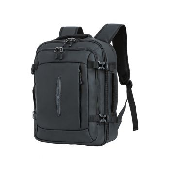 Rucsac de Calatorie Extensibil  48x34x17 cm - Laptop 16” - Poliester Impermeabil - SW42516L - Negru