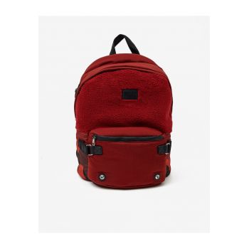Rucsac din material de plus cu buzunar exterior