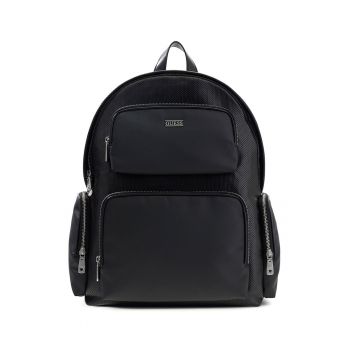 Rucsac din piele ecologica cu barete ajustabile Boston - Negru