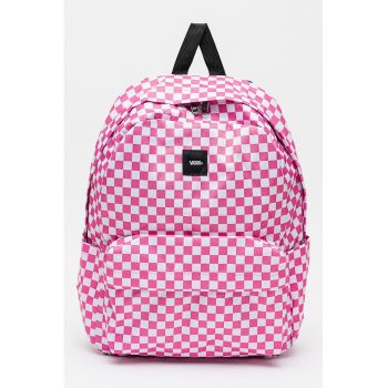 Rucsac in carouri Old Skool32`44 - Alb/Roz - 22 l
