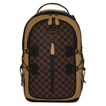 Rucsac rezistent la apa Sharks in Paris Henny City Hiker maro 46x15x29cm PVC catifea