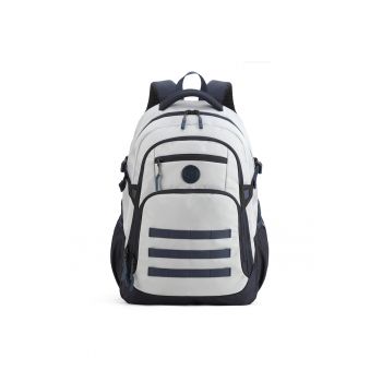 Rucsac unisex cu barete ajustabile cu amortizare - Gri deschis