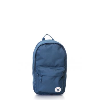 Rucsac unisex cu buzunar frontal cu fermoar - Bleumarin