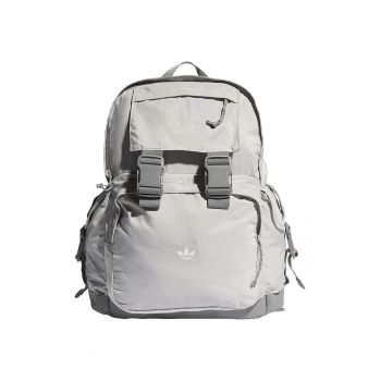 Rucsac unisex cu buzunare cu fermoar - Gri deschis