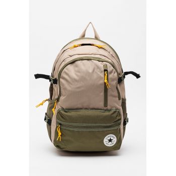 Rucsac unisex cu buzunare multiple Straight Edge - Bej/Kaki