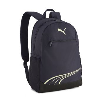 Rucsac unisex cu compartiment pentru laptop FUNDAMENTAL - Alb fildes/Negru/Bleumarin