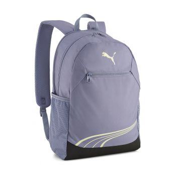 Rucsac unisex cu compartiment pentru laptop FUNDAMENTAL - Albastru pastel/Alb fildes