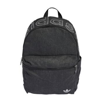 Rucsac unisex cu imprimeu logo - Negru