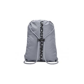 Rucsac unisex cu imprimeu logo Ozee - Gri/Argintiu