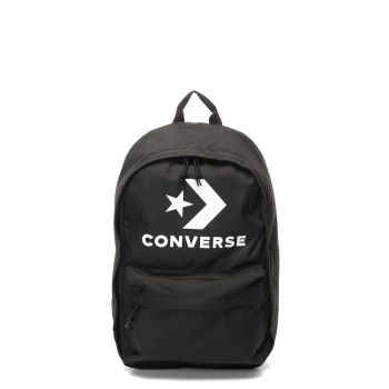Rucsac unisex cu logo cauciucat - Alb/Negru