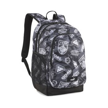 Rucsac unisex cu model Academy - 29 L - Alb - Negru - Gri inchis