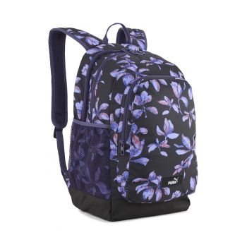 Rucsac unisex cu model Academy - 29 L - Negru - Albastru lavanda - Roz somon