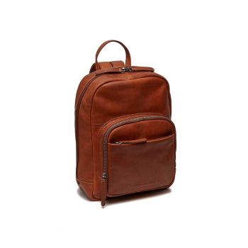 Rucsac unisex piele naturala - 9.1 litri - Santana - - Coniac
