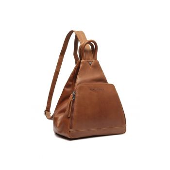 Rucsac unisex piele naturala - 9.2 litri - Howard - - Coniac