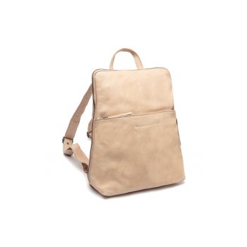 Rucsac unisex piele naturala - 9 litri - Bern - - Bej