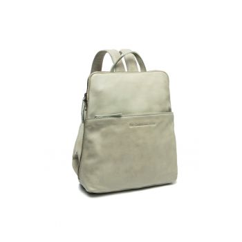 Rucsac unisex piele naturala - 9 litri - Bern - - Verde pal
