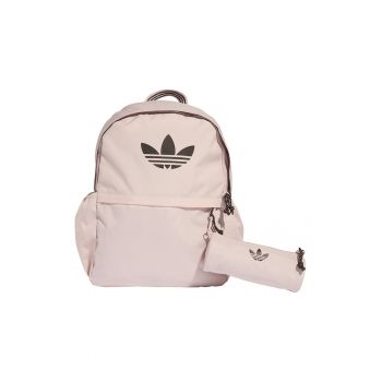 Set de rucsac si penar cu imprimeu logo - 18.72 L - Roz pastel