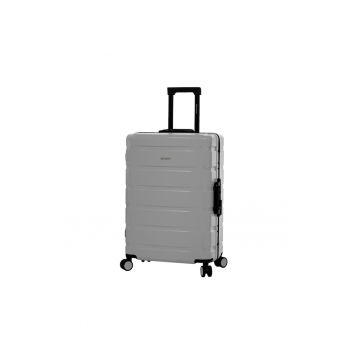 Troler mediu  SW20503 - policarbonat - cifru TSA - 4 roti duble - 67 cm - argintiu
