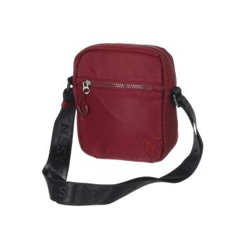 Geanta  BIGFORK SMALL - bordo - 21x16x4cm - material 100% nylon - curea reglabila