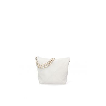 Geanta crossbody de piele intoarsa Edera Plus - Gri deschis