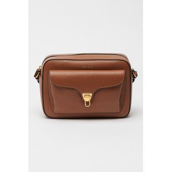 Geanta crossbody din piele Beat Soft - Maro scortisoara