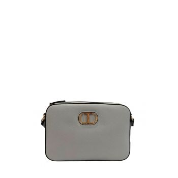 Geanta crossbody din piele ecologica - Gri