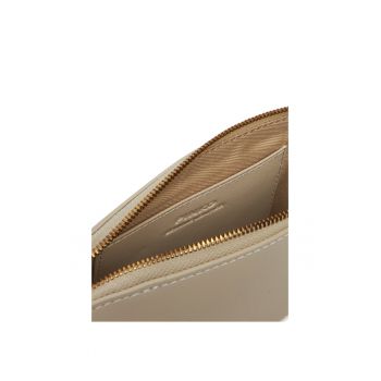 Geanta dama  Z14Q Flat Horizontal Mini - piele naturala - alba