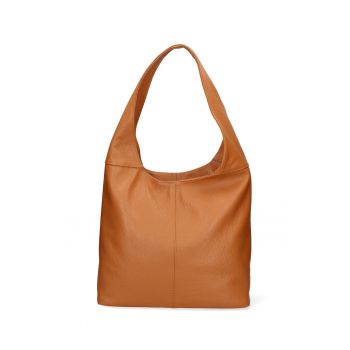 Geanta hobo de piele Aria - Caramel