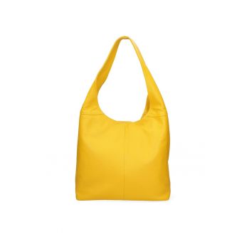 Geanta hobo de piele Aria - Galben