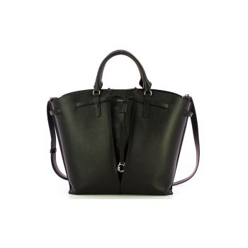 Geanta shopper din piele granulata Flores  - 30x28x11cm