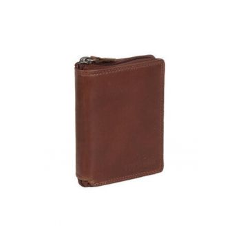 Portofel barbati  UDINE - piele naturala - maro - 9 -5x3x12cm - One Size