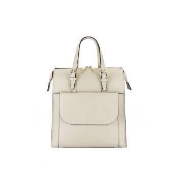 Rucsac bej convertibil in geanta 8935 121 Bej - Bej - 30x28x12