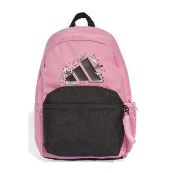 Rucsac cu buzunare exterioare - 11L - Negru/Roz