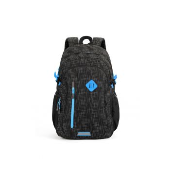 Rucsac unisex cu buzunar pentru laptop Zenitho - Negru/Albastru