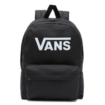 Rucsac unisex cu imprimeu Old Skool - 22 L - Negru/Alb optic