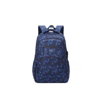 Rucsac unisex cu model - Albastru