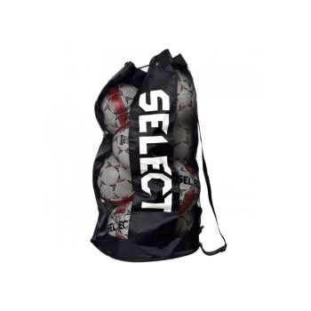 Sac  pentru mingi fotbal - negru - capacitate 10-12 mingi