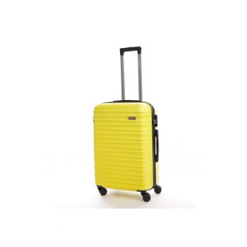 Troler  Assign - material ABS - cifru - Galben