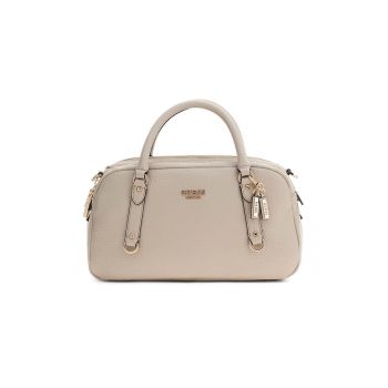 Geanta bowler din piele ecologica Marsha - Maro taupe deschis