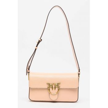Geanta crossbody de piele Love One - Piersica