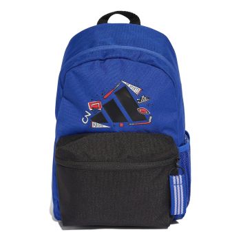 Rucsac cu buzunare exterioare - 11L - Negru/Albastru royal