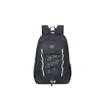 Rucsac cu logo si fermoar - Negru