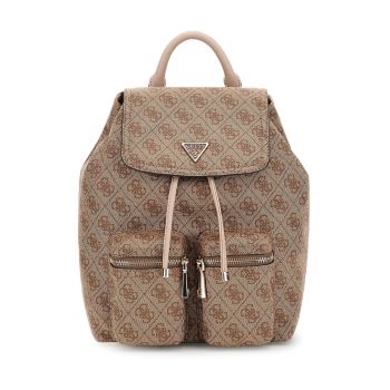 Rucsac cu model monograma Manhattan II - Maro deschis