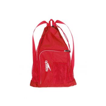 Rucsac  Ventilator Deluxe Mesh Bag rosu– geanta plasa piscina - uscare rapida - compartiment frontal