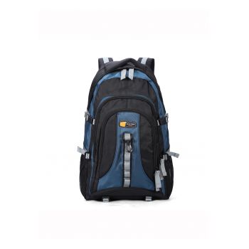 Rucsasc unisex cu buzunare multiple - Albastru deschis